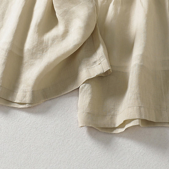 Buddha Stones Solid Color Lace-up Women's Wide Leg Pants - image 3