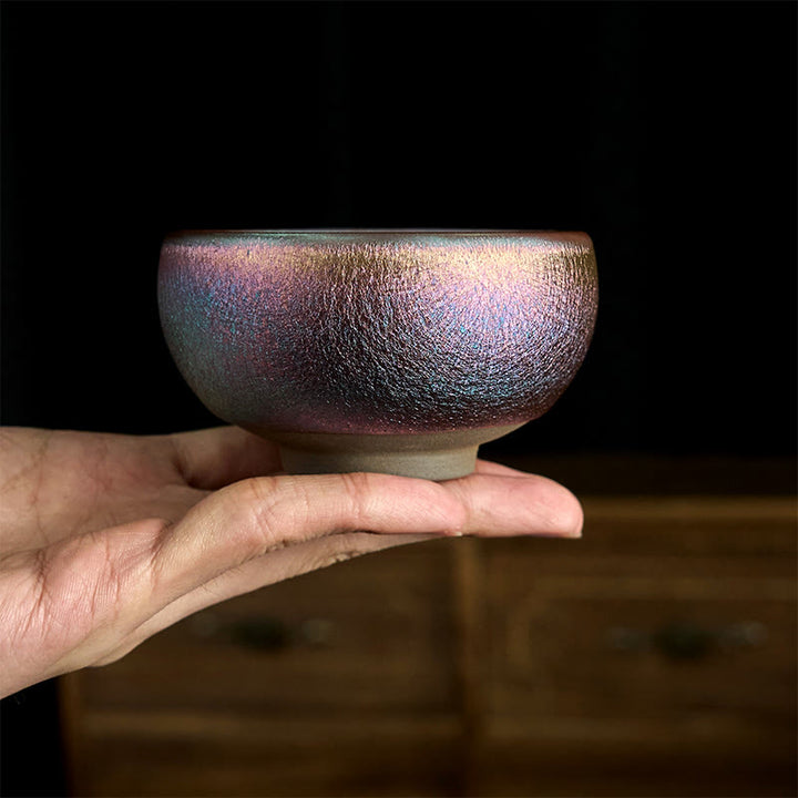 Buddha Stones Handmade Chinese Jianzhan Koi Fish Lotus Leaf Ceramic Teacup Kung Fu Tea Cup 150ml - image 22