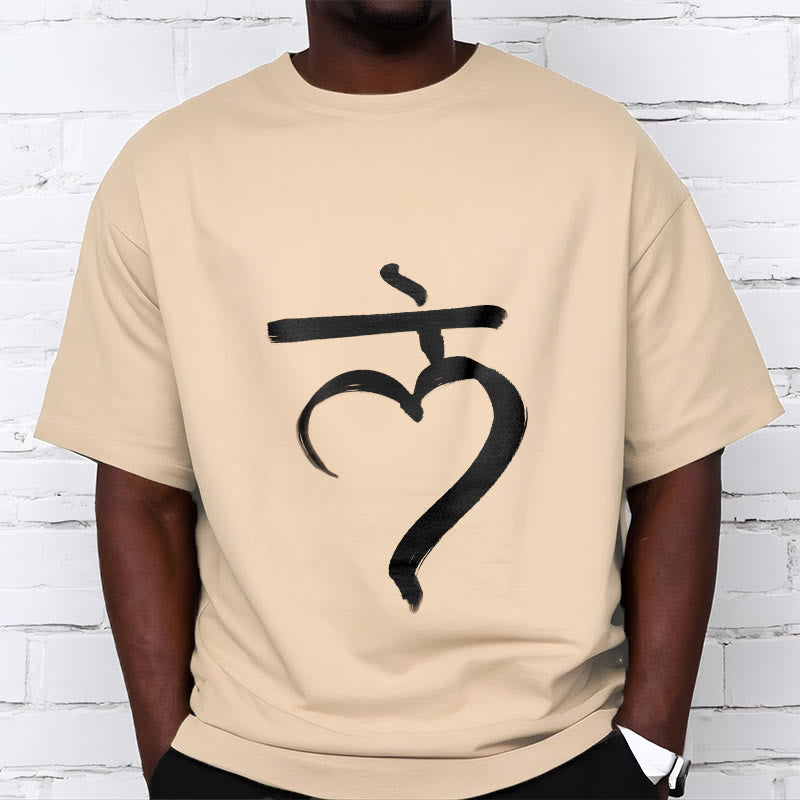 Buddha Stones Casual Lam Mantra Sanskrit Cotton Tee T-shirt - image 9