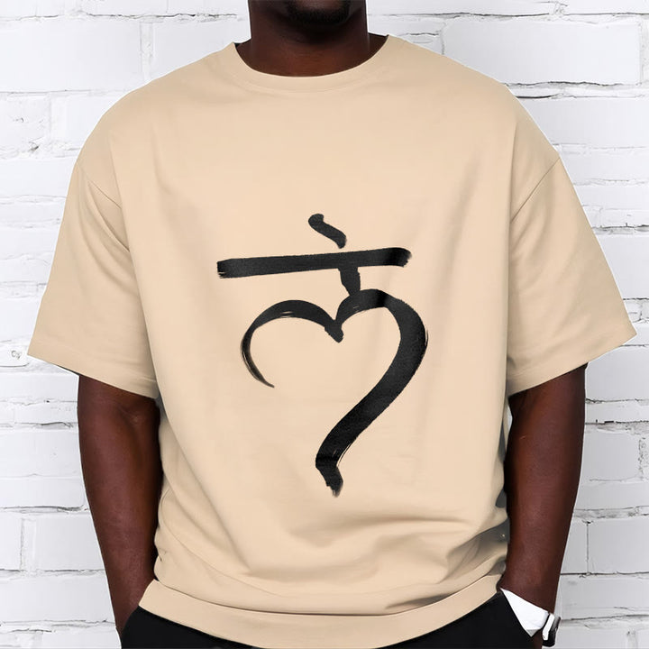 Buddha Stones Casual Lam Mantra Sanskrit Cotton Tee T-shirt - image 9