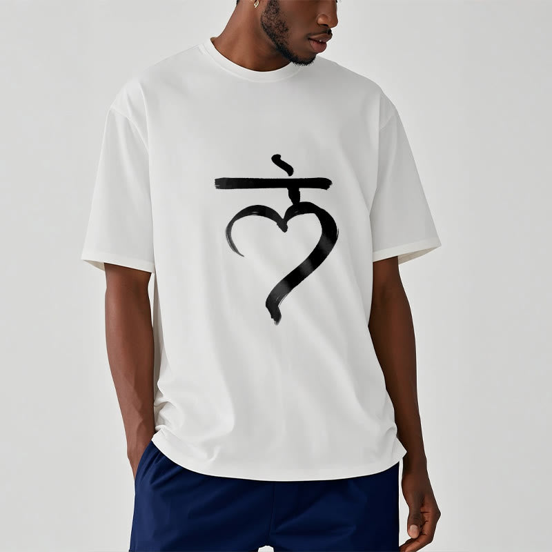 Buddha Stones Casual Lam Mantra Sanskrit Cotton Tee T-shirt - image 6