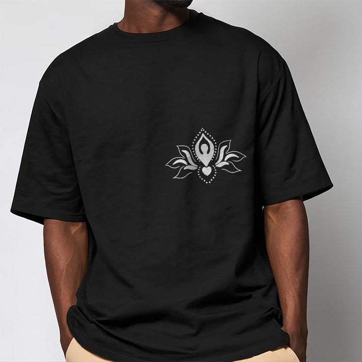 Buddha Stones Lotus Meditation Buddha Pattern Design Tee T-shirt - image 6