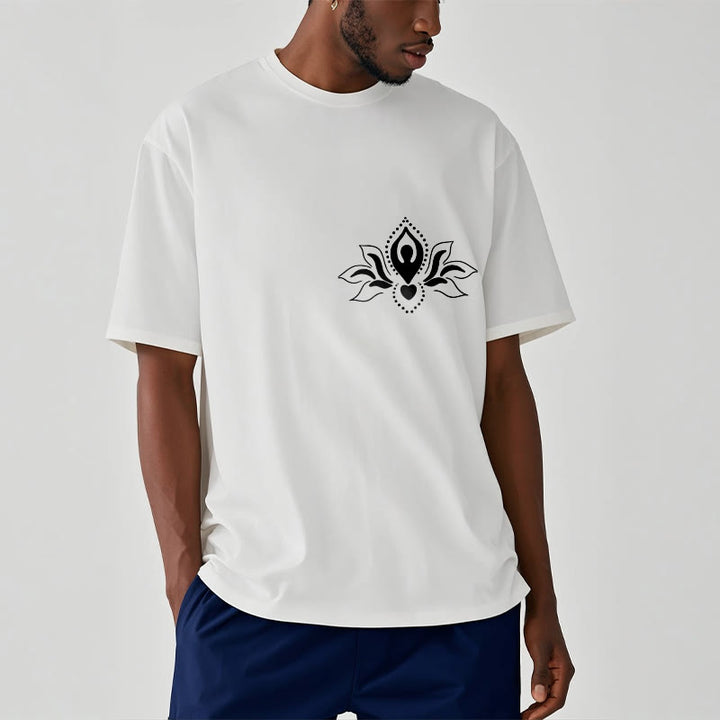 Buddha Stones Lotus Meditation Buddha Pattern Design Tee T-shirt - image 1