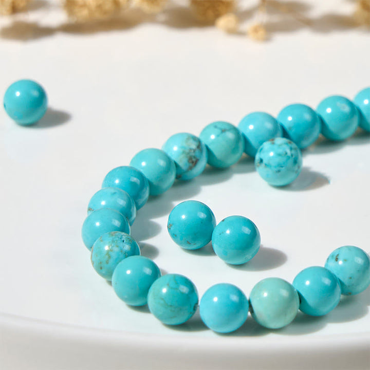 Buddha Stones Natural Cat Turquoise Strength Beads Bracelet - image 7