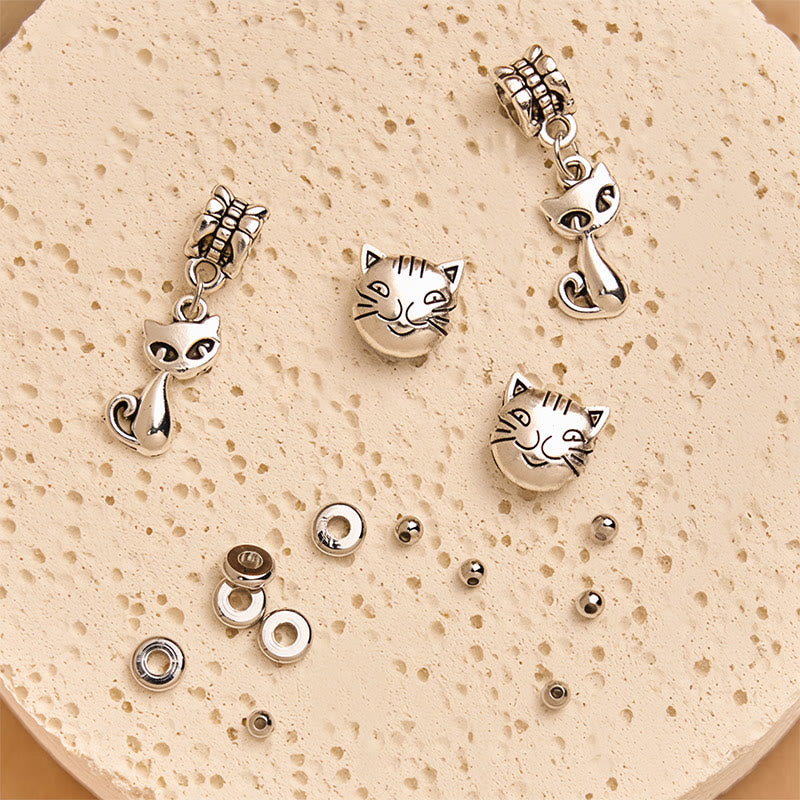 Buddha Stones Tricolor Cat Black Veined Jasper Brown Striped Agate Chalcedony Strength Bracelet - image 5