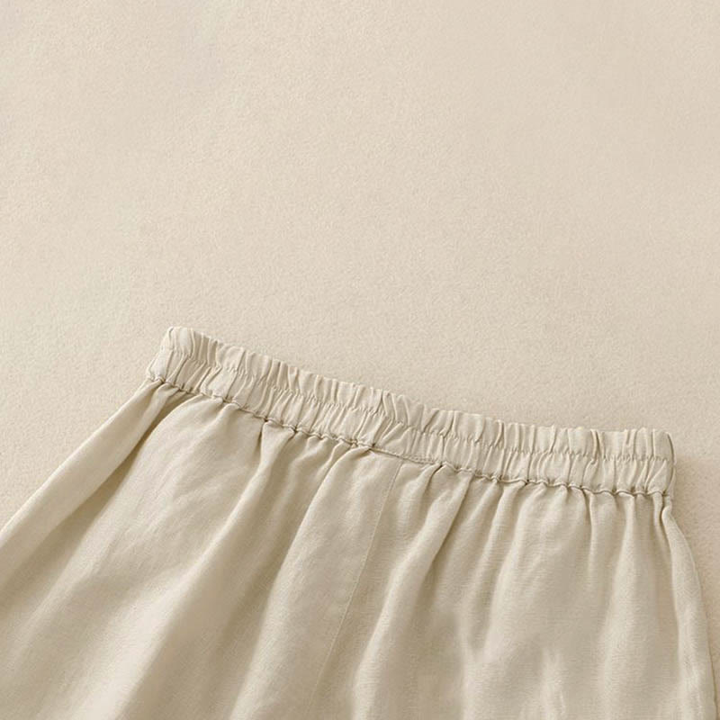 Buddha Stones Casual Solid Color Women's Cotton Shorts With Pockets - image 9