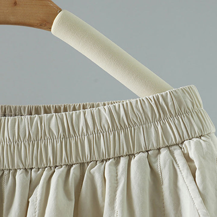 Buddha Stones Winter Plain Women's Harem Cotton Ankle-Length Pants With Pockets - image 10