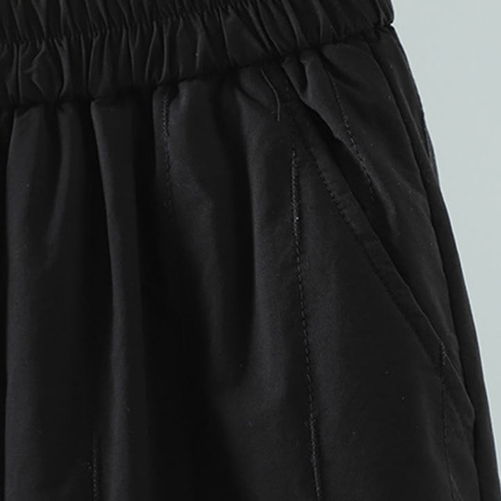 Buddha Stones Winter Plain Women's Harem Cotton Ankle-Length Pants With Pockets - image 2