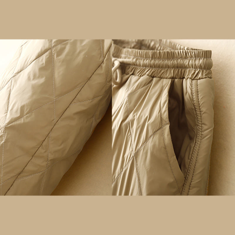 Buddha Stones Casual High Waist Drawstring Design Women's Wide Leg Cotton Pants With Pockets - image 2