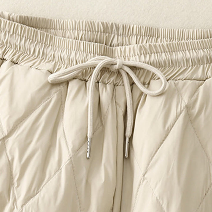 Buddha Stones Casual High Waist Drawstring Design Women's Wide Leg Cotton Pants With Pockets - image 11