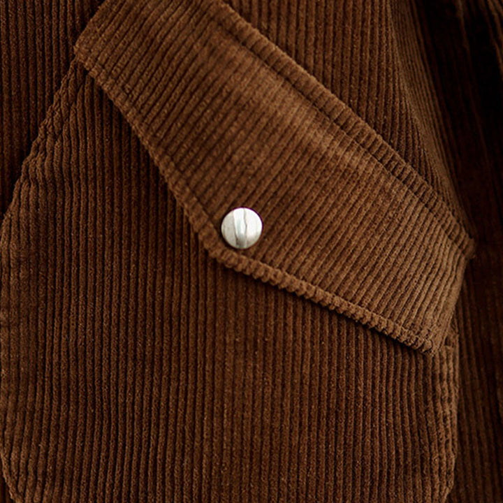 Buddha Stones Sleeveless Buttons Women's Cotton Vest Corduroy Waistcoat With Pockets - image 18