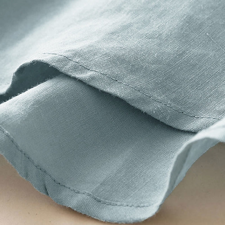 Buddha Stones Casual Women's V-neck Three Quarter Sleeve Design Plain Shirt - image 4