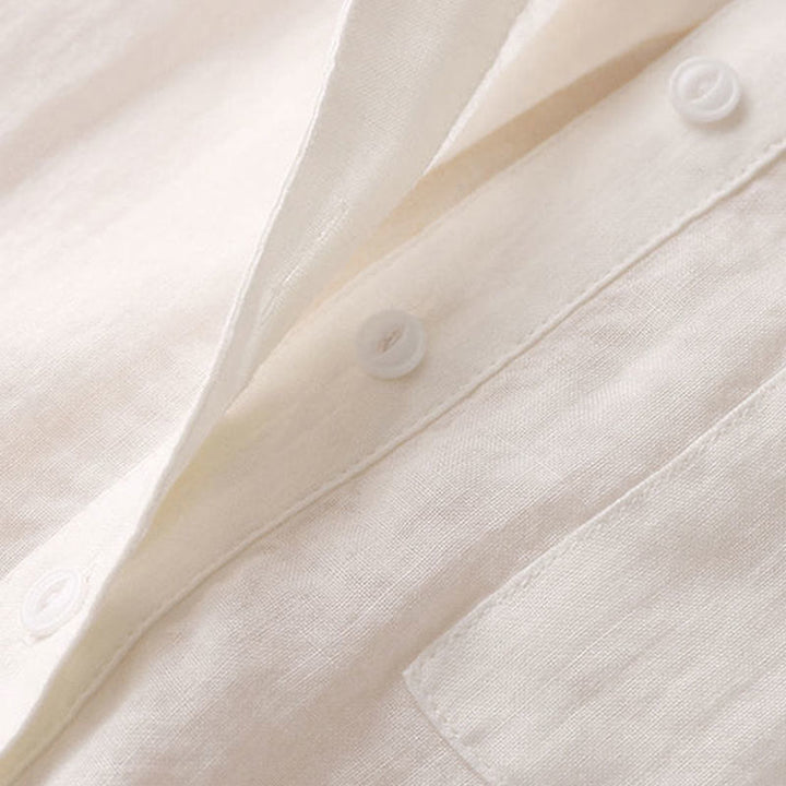 Buddha Stones Casual Women's V-neck Three Quarter Sleeve Design Plain Shirt - image 8