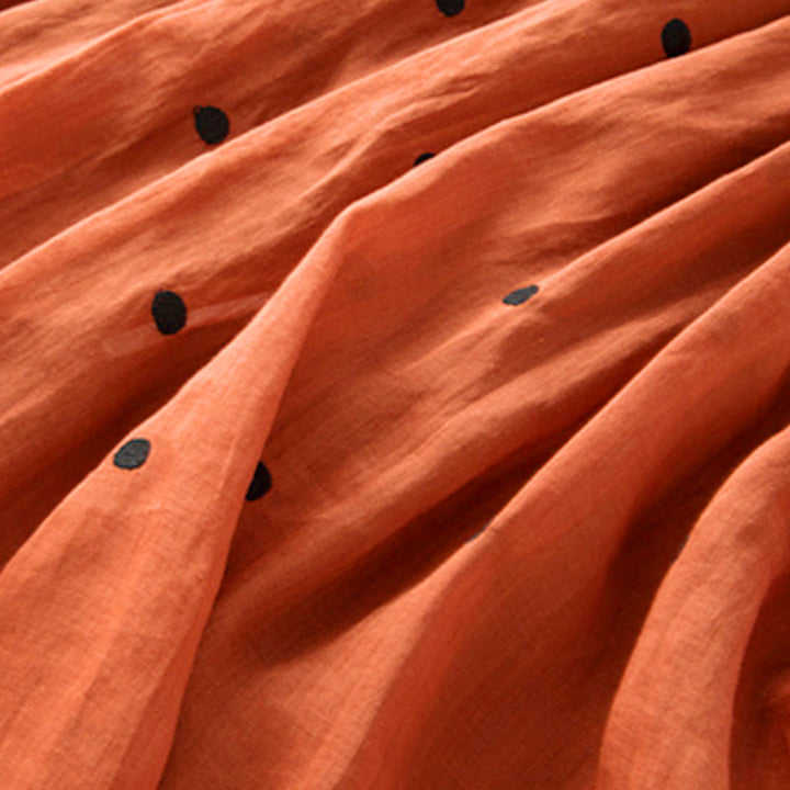 Buddha Stones Artistic Vintage Dot Pattern Women's Pleated Skirt - image 37