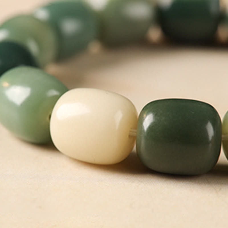 Buddha Stones Bodhi Seed Om Mani Padme Hum Lion Head Peace Bracelet - image 4