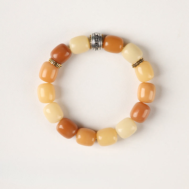 Buddha Stones Bodhi Seed Om Mani Padme Hum Lion Head Peace Bracelet - image 8