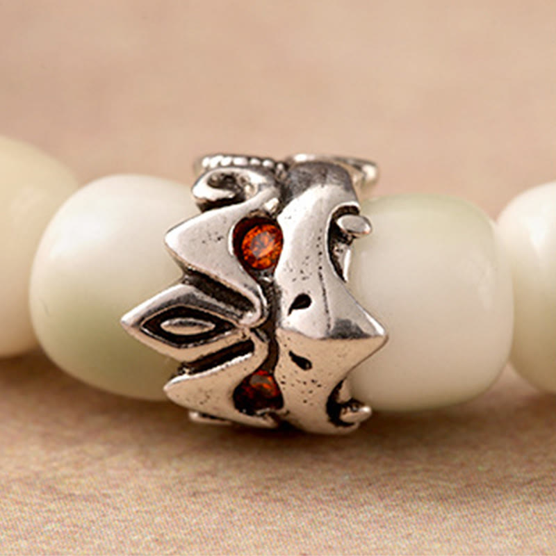 Buddha Stones Bodhi Seed Hammered Copper Brass Garuda Wisdom Bracelet - image 2