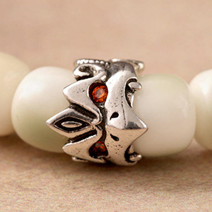 Buddha Stones Bodhi Seed Hammered Copper Brass Garuda Wisdom Bracelet - image 2