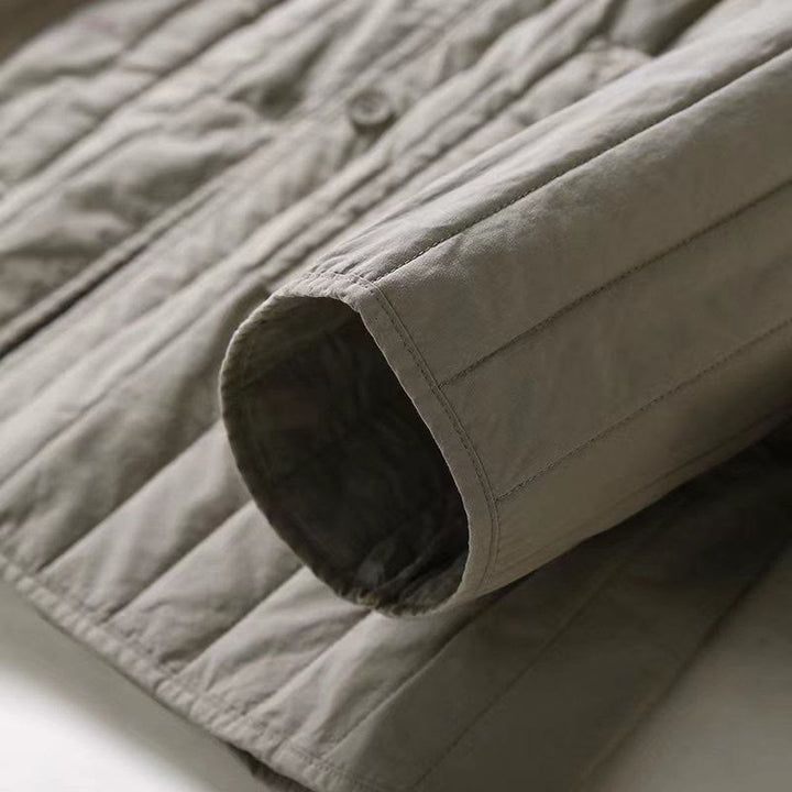 Buddha Stones Cord Design Quilting Women's Long Sleeve Cotton Hoodie Jacket With Pocket - image 9