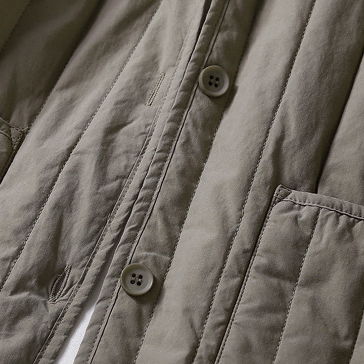 Buddha Stones Cord Design Quilting Women's Long Sleeve Cotton Hoodie Jacket With Pocket - image 14