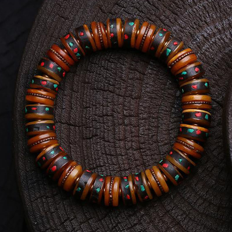 Buddha Stones Tibet Bone Beads The Lord Of The Corpse Forest Reminders of Our Impermanence Bracelet - image 11