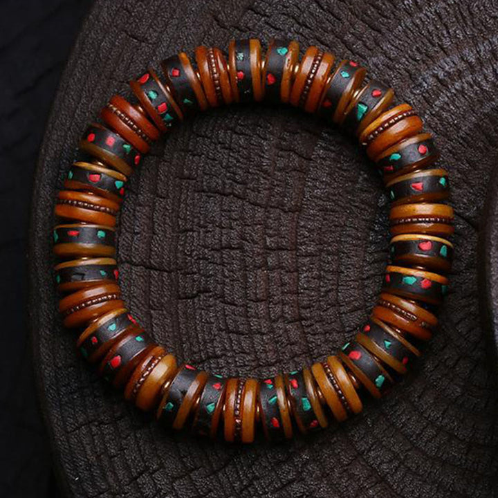 Buddha Stones Tibet Bone Beads The Lord Of The Corpse Forest Reminders of Our Impermanence Bracelet - image 11