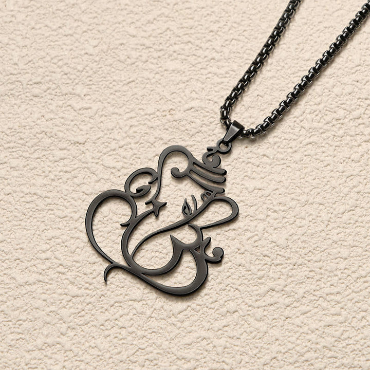 Buddha Stones Ganesh Elephant Stainless Steel Protection Necklace Pendant - image 16