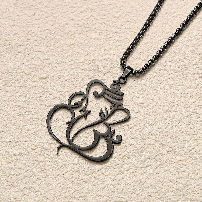 Buddha Stones Ganesh Elephant Stainless Steel Protection Necklace Pendant - image 16