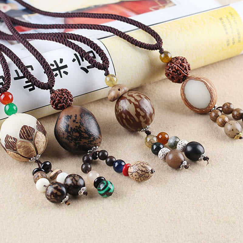 Buddha Stones Bodhi Seed Lotus Wisdom Harmony Necklace Pendant - image 14