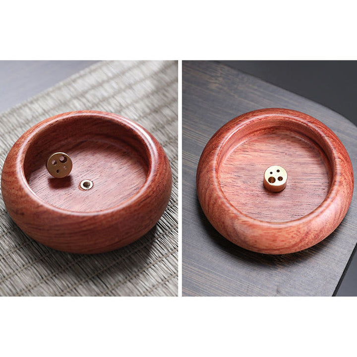 Buddha Stones Mini Ebony Wood Rosewood Meditation Healing Stick Incense Burner Decoration - image 10