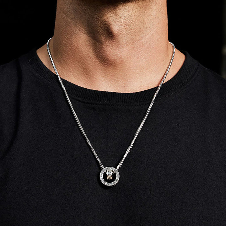 Buddha Stones Tibetan Om Mani Padme Hum Carved Peace Purity Chain Necklace Pendant - image 11