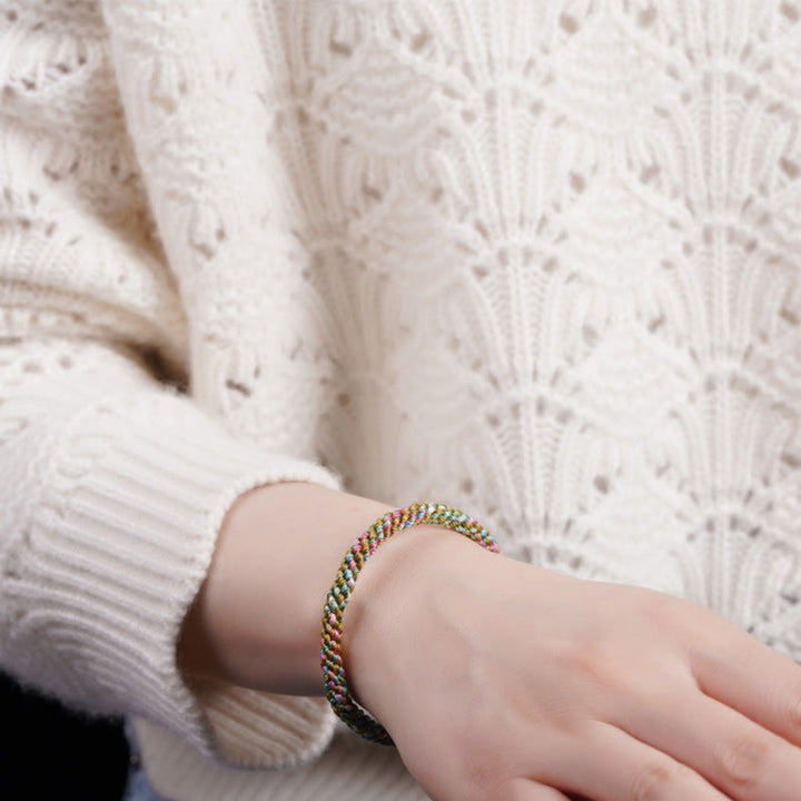 Buddha Stones Colorful Rope Luck Handcrafted Braided Child Adult Bracelet - image 8