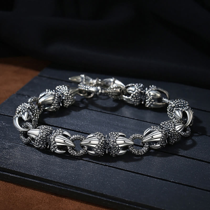 Buddha Stones Dragon Claw Engraved Strength Protection Bracelet - 22cm - image 0