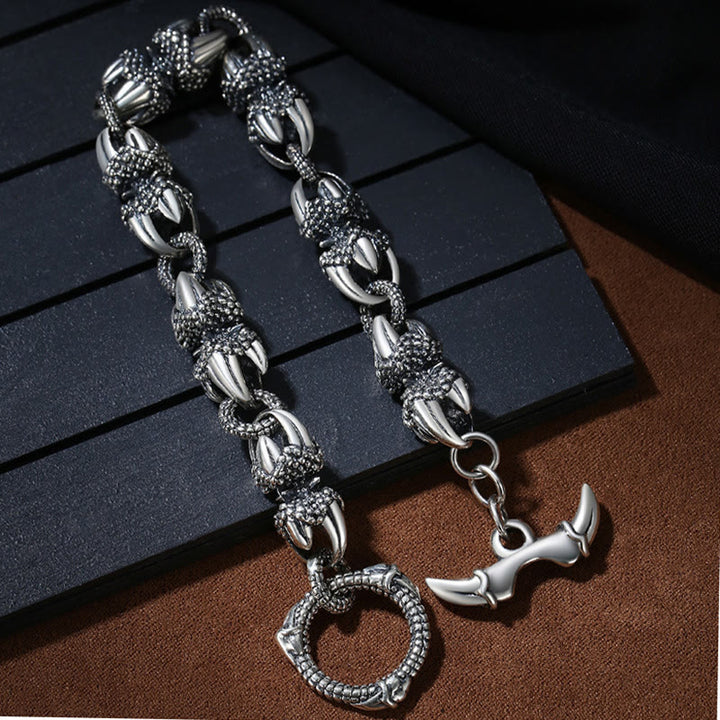 Buddha Stones Dragon Claw Engraved Strength Protection Bracelet - image 1