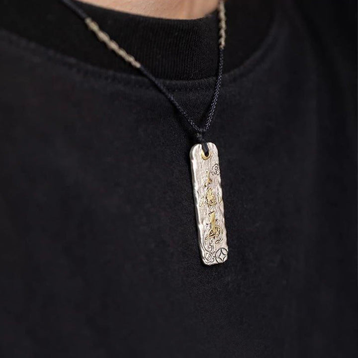 Buddha Stones Making A Fortune Chinese Character Copper Coin Wealth Necklace Pendant - image 4