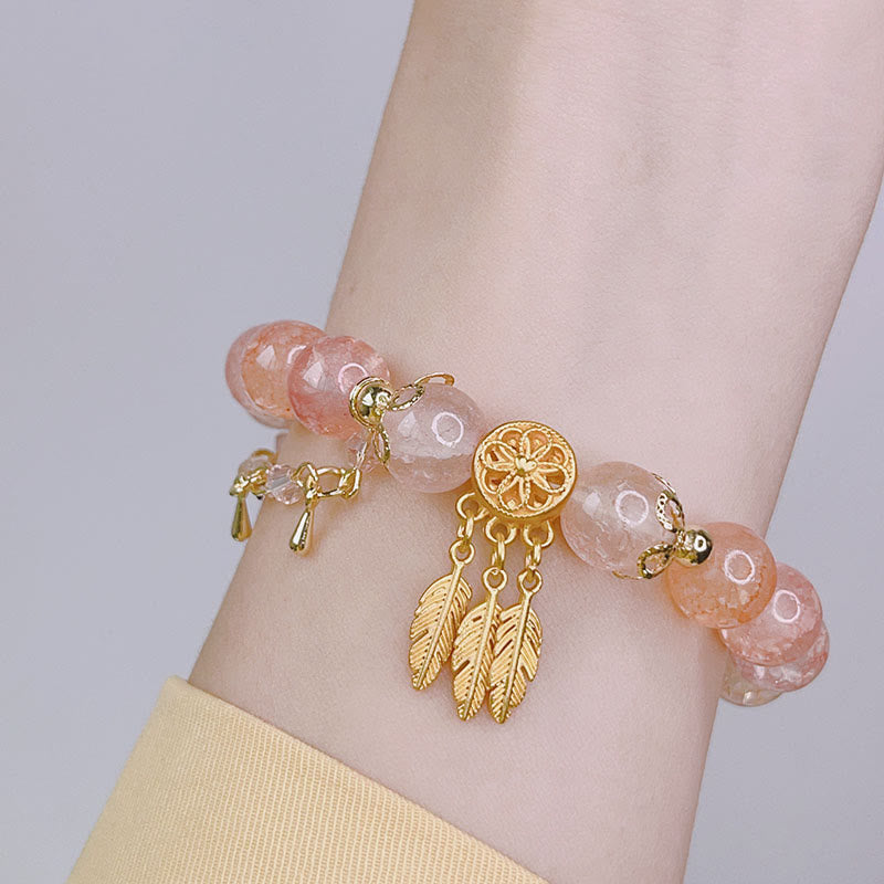 Buddha Stones Glass Bead Dream Catcher Protection Charm Bracelet - Dream Catchers(Protection♥Luck) - image 0