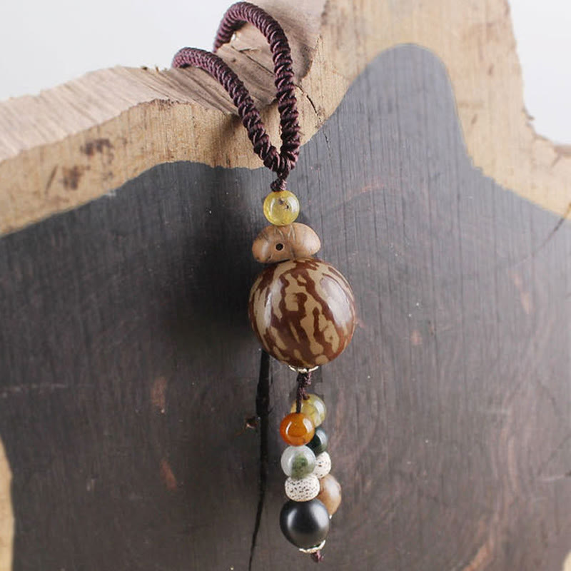 Buddha Stones Bodhi Seed Lotus Wisdom Harmony Necklace Pendant - image 5