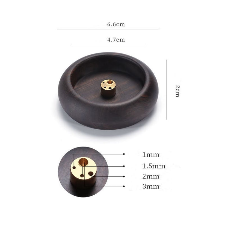 Buddha Stones Mini Ebony Wood Rosewood Meditation Healing Stick Incense Burner Decoration - image 5