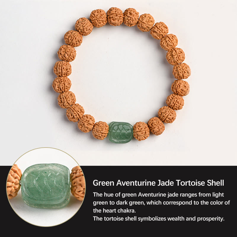 Buddha Stones Tibet Rudraksha Bodhi Seed Wealth Auspiciousness Bracelet - image 27