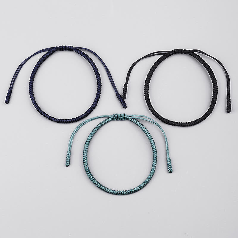 Buddha Stones Tibetan 3Pcs King Kong Knot Handcrafted Amulet Strength Bracelet - image 8