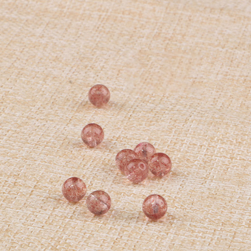 Buddha Stones Natural Garnet Strawberry Quartz Calm Bracelet - image 12