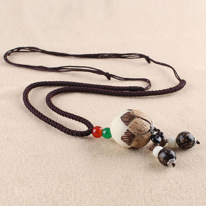 Buddha Stones Bodhi Seed Lotus Wisdom Harmony Necklace Pendant - Lotus Bodhi Seed - image 13