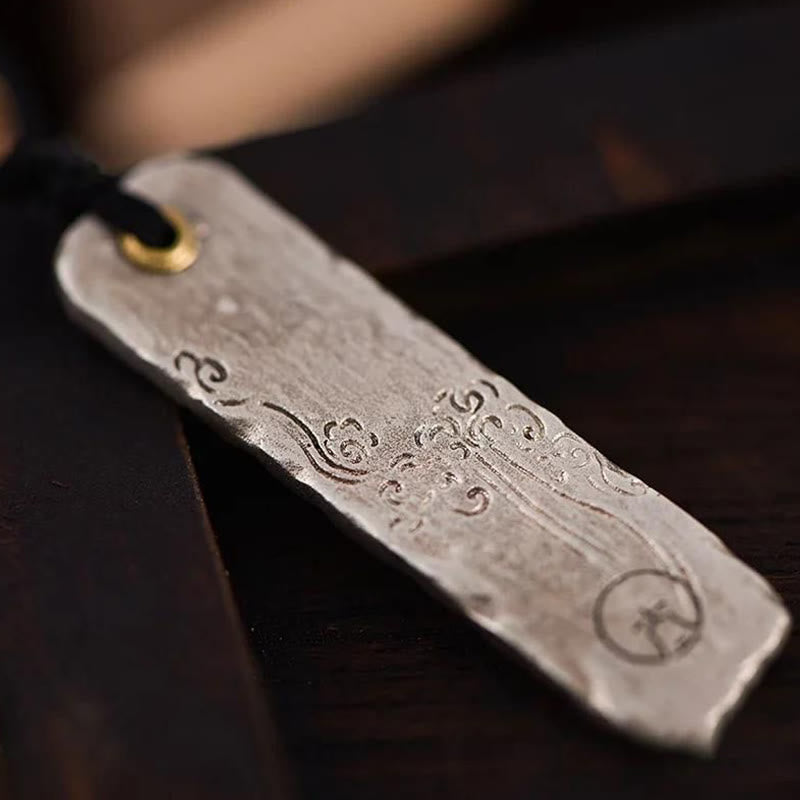 Buddha Stones Making A Fortune Chinese Character Copper Coin Wealth Necklace Pendant - image 2