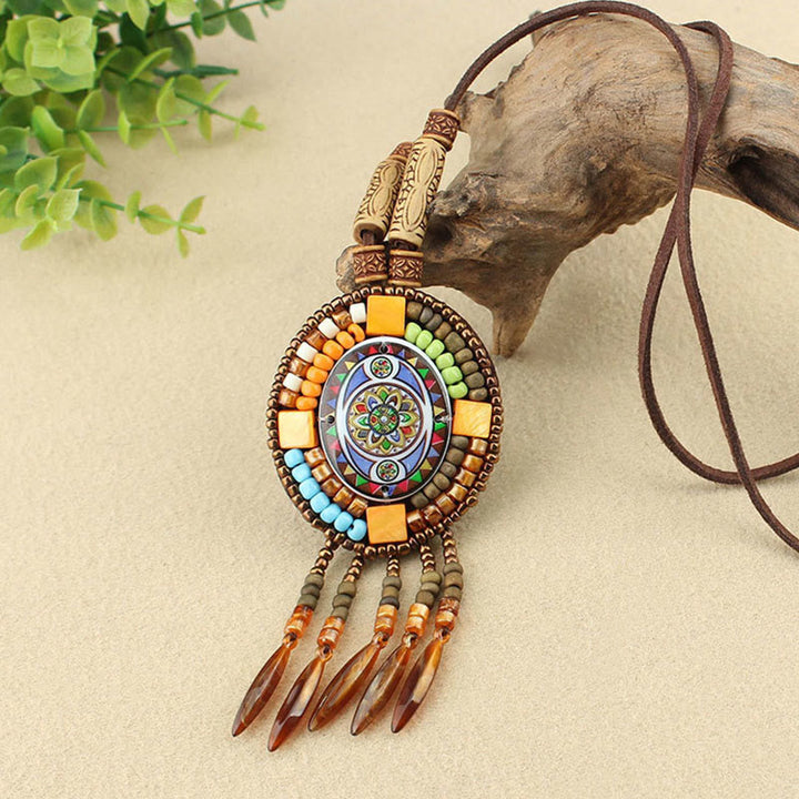 Buddha Stones Mandala Pattern Beads Creativity Necklace Pendant - image 5