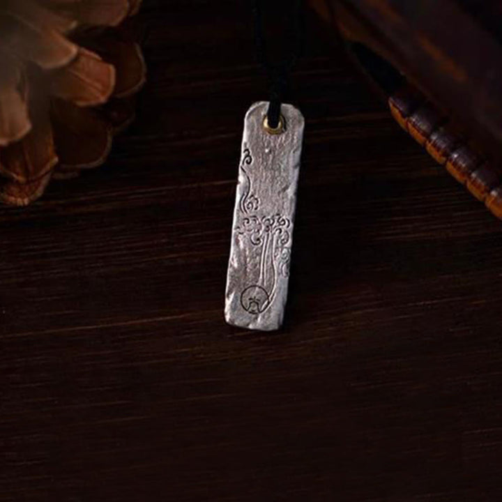 Buddha Stones Making A Fortune Chinese Character Copper Coin Wealth Necklace Pendant - image 5