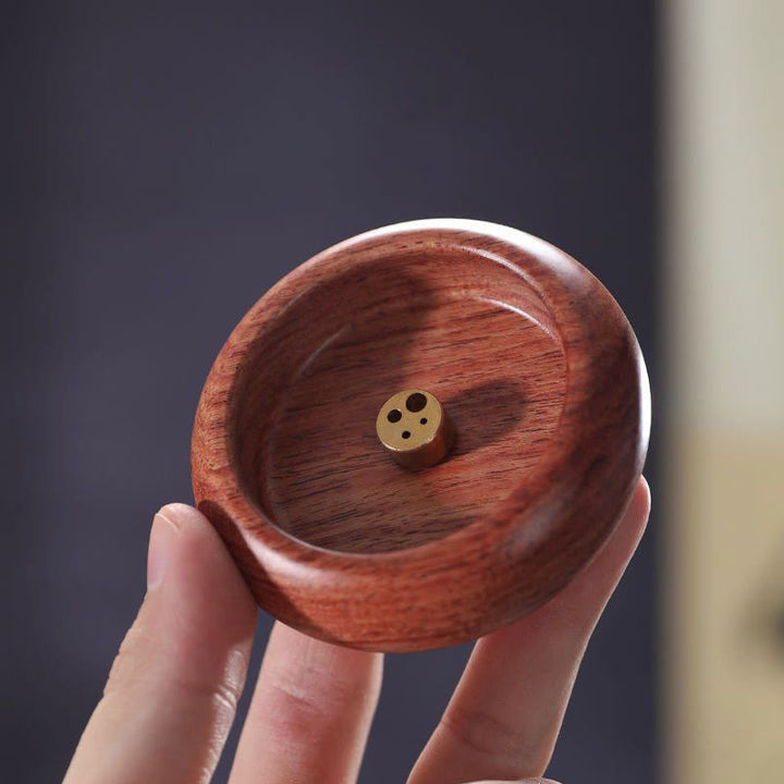 Buddha Stones Mini Ebony Wood Rosewood Meditation Healing Stick Incense Burner Decoration - image 7