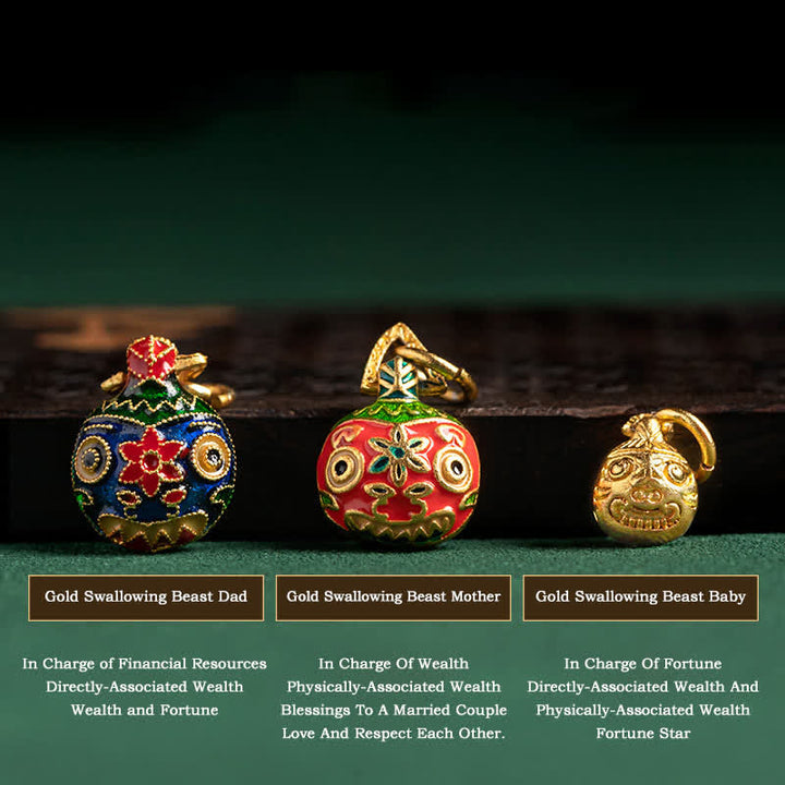 Buddha Stones Gold Swallowing Beast Family Luck Reincarnation Knot Braid Colorful String Bracelet - image 11