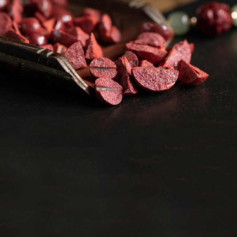 Buddha Stones Natural Cinnabar Chinese Zodiac Hetian Jade Fu Character Luck Rope Bracelet - image 26