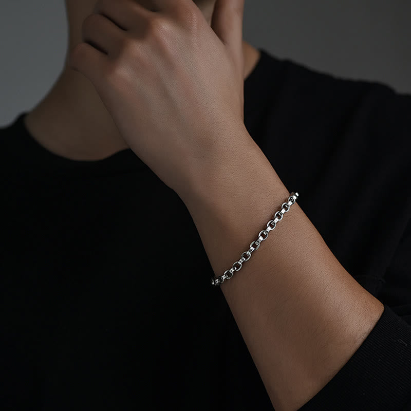 Buddha Stones 925 Sterling Silver Om Mani Padme Hum Carved Design Creativity Metal Bracelet - image 12