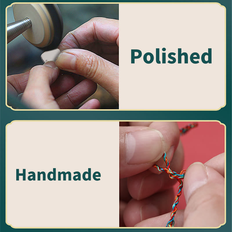 Buddha Stones 925 Sterling Silver Zongzi Pattern Luck Multicolored Handcrafted Bracelet - image 13